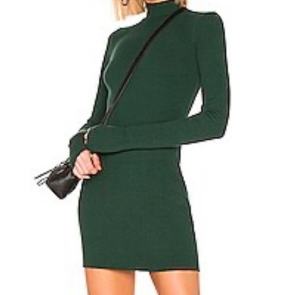 slim fit dress slacks Kevan Jon Della dress in british racing green – Deja Elite Boutique main image 0